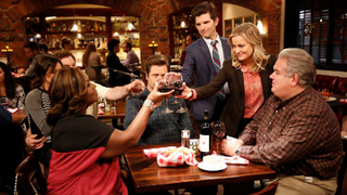 Amy Poehler says <i>Parks and Rec<em></em></i> reunion will happen when Michael Schur is "good and ready"<em></em><em></em>